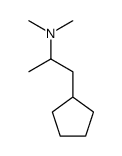 (2-cyclopentyl-1-methyl-ethyl)-dimethyl-amine结构式