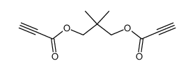Propynoic acid 2,2-dimethyl-3-propynoyloxy-propyl ester结构式