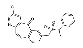 1-(3-chloro-5-oxo-5H-benzo[4,5]cyclohepta[1,2-b]pyridin-7-yl)-N-methyl-N-phenylmethanesulfonamide Structure