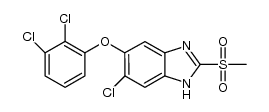Triclabendazole sulfone Structure