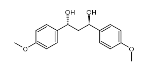 dl 1,3-bis(4-methoxyphenyl)propane-1,3-diol Structure