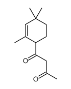 1-(2,4,4-Trimethyl-2-cyclohexen-1-yl)-1,3-butanedione结构式