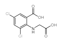 3,5_dichloro-N-(carboxymethyl)anthranilic acid Structure