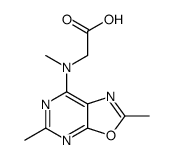 2-[(2,5-dimethyl-[1,3]oxazolo[5,4-d]pyrimidin-7-yl)-methylamino]acetic acid结构式