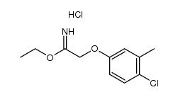 2-(4-chloro-3-methyl-phenoxy)-acetimidic acid ethyl ester, hydrochloride Structure