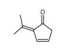 2-isopropyliden-3-cyclopenten-1-one Structure