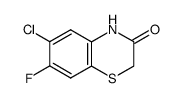 6-chloro-7-fluoro-3-oxo-3,4-dihydro-2H-1,4-benzothiazine Structure