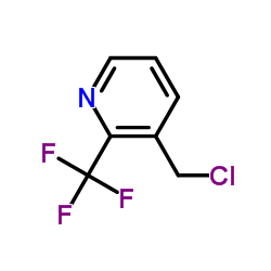 3-(氯甲基)-2-(三氟甲基)吡啶结构式