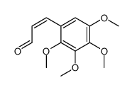 3-(2,3,4,5-tetramethoxyphenyl)prop-2-enal结构式