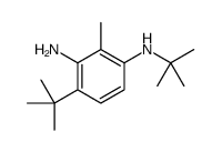 1-N,4-ditert-butyl-2-methylbenzene-1,3-diamine结构式