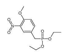 4-甲氧基-3-硝基苄基磷酸二乙酯结构式
