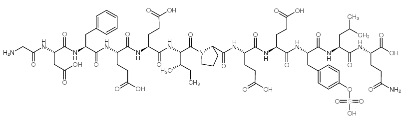 Hirudin (54-65) (sulfated) Structure