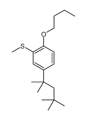 1-butoxy-2-methylsulfanyl-4-(2,4,4-trimethylpentan-2-yl)benzene Structure