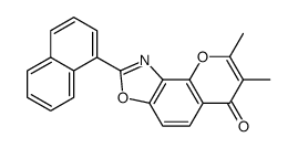 7,8-dimethyl-2-naphthalen-1-ylpyrano[2,3-e][1,3]benzoxazol-6-one结构式