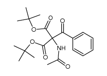 acetylamino-benzoyl-malonic acid di-tert-butyl ester Structure