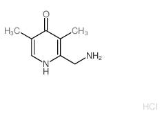 2-(氨基甲基)-3,5-二甲基吡啶-4(1H)-酮盐酸盐结构式