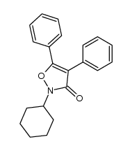 2-cyclohexyl-4,5-diphenylisoxazol-3(2H)-one Structure