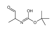 (1-甲基-2-氧代乙基)氨基甲酸叔丁酯结构式
