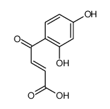 4-(2,4-dihydroxyphenyl)-4-oxobut-2-enoic acid结构式