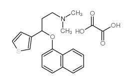 3-噻吩丙胺-N,N-二甲基-gamma-(1-萘氧基)-乙二酸酯结构式