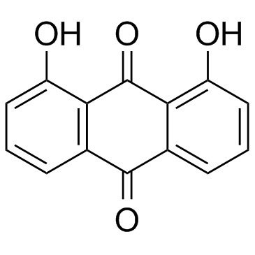 1,8-二羟基蒽醌结构式