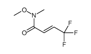 (2E)-4,4,4-三氟-N-甲氧基-N-甲基-2-丁烯酰胺结构式