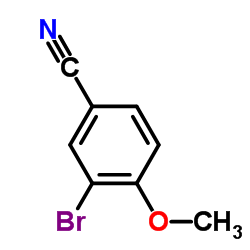 3-溴-4-甲氧基苯腈结构式