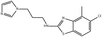 N-(3-(1H-咪唑-1-基)丙基)-5-氯-4-甲基苯并[D]噻唑-2-胺结构式