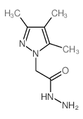 2-(3,4,5-三甲基-1H-吡唑-1-基)乙酰肼结构式