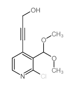 3-(2-氯-3-(二甲氧基甲基)吡啶-4-基)丙-2-炔-1-醇结构式