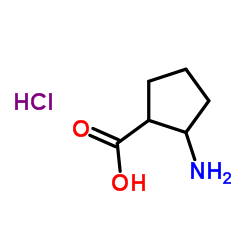 2-AMINOCYCLOPENTANECARBOXYLIC ACID HYDROCHLORIDE Structure