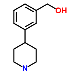 [3-(4-Piperidinyl)phenyl]methanol结构式