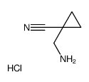 1-(aminomethyl)cyclopropanecarbonitrile hcl structure