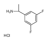 (S)-3,5-二氟-A-甲基-苯甲胺盐酸盐结构式