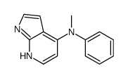 N-methyl-N-phenyl-1H-pyrrolo[2,3-b]pyridin-4-amine结构式