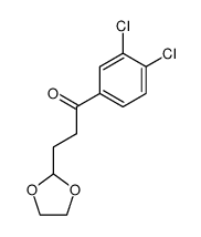 3',4'-dichloro-3-(1,3-dioxolan-2-yl)-propiophenone Structure