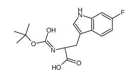 L-N-Boc-6-氟色氨酸结构式