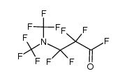 Perfluoro[3-(N,N-dimethylamino)propionyl] fluoride Structure
