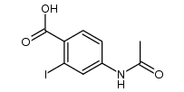 4-acetylamino-2-iodo-benzoic acid结构式