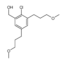 [2-chloro-3,5-bis(3-methoxypropyl)phenyl]methanol结构式