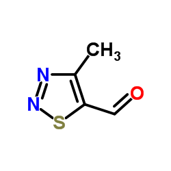 4-甲基-1,2,3-噻二唑-5-甲醛结构式