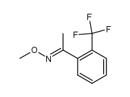o-(trifluoromethyl)acetophenone O-methyloxime Structure
