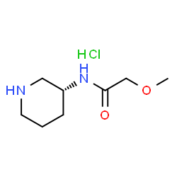 (R)-2-Methoxy-N-(piperidin-3-yl)acetamide hydrochloride Structure