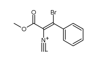 (E)-Methyl 3-bromo-2-isocyano-3-phenylacrylate结构式