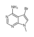 5-溴-7-甲基-7H-吡咯[2,3-d]嘧啶-4-胺结构式