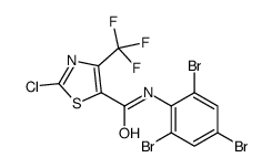 2-chloro-N-(2,4,6-tribromophenyl)-4-(trifluoromethyl)-1,3-thiazole-5-carboxamide Structure