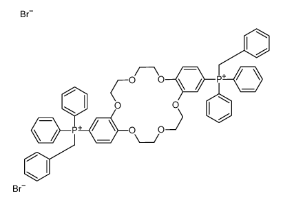 4',4''(5'')-Bis(diphenylbenzylphosphonium)dibenzo-18-crown-6 dibromide Structure