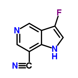 3-Fluoro-1H-pyrrolo[3,2-c]pyridine-7-carbonitrile Structure
