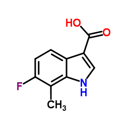 6-Fluoro-7-methyl-1H-indole-3-carboxylic acid Structure
