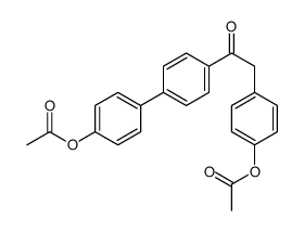 [4-[2-[4-(4-acetyloxyphenyl)phenyl]-2-oxoethyl]phenyl] acetate结构式